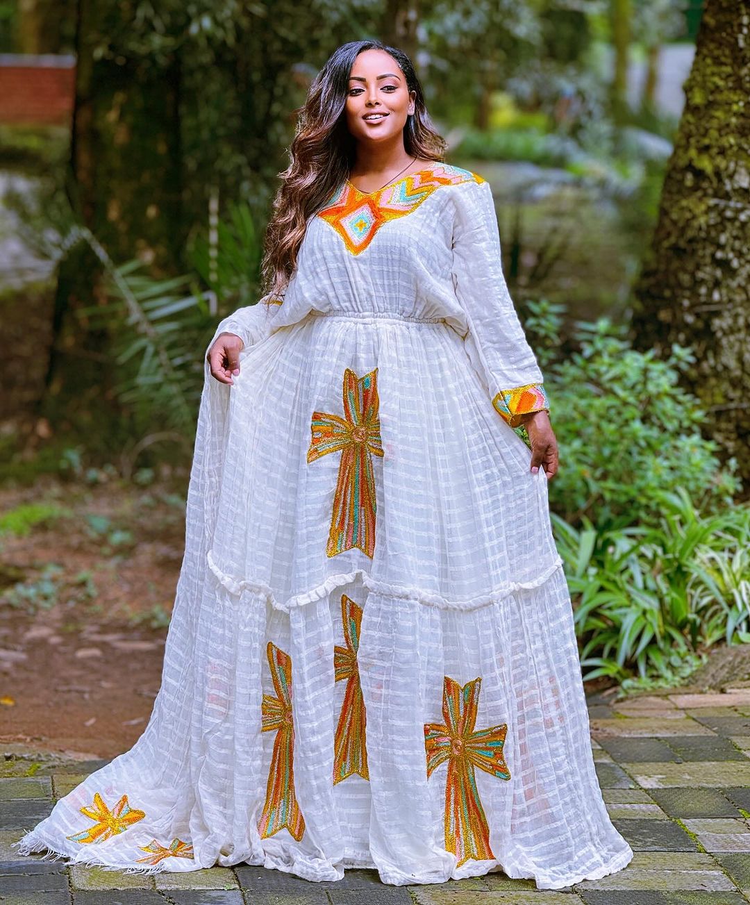 Vibrant Beauty Habesha Kemis
