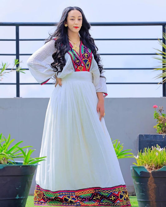  Colorful Habesha Dress 