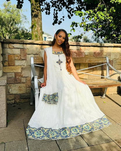 Modern and Beautiful Habesha Dress Ethiopian Traditional Habesha Kemis