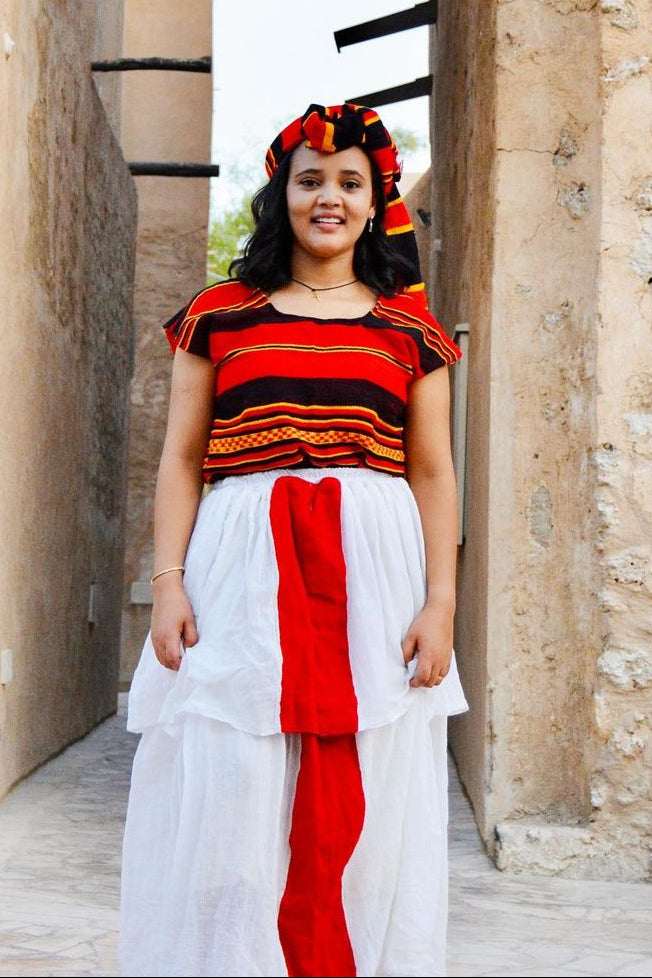 Vibrant Wolayita Cultural Dress 