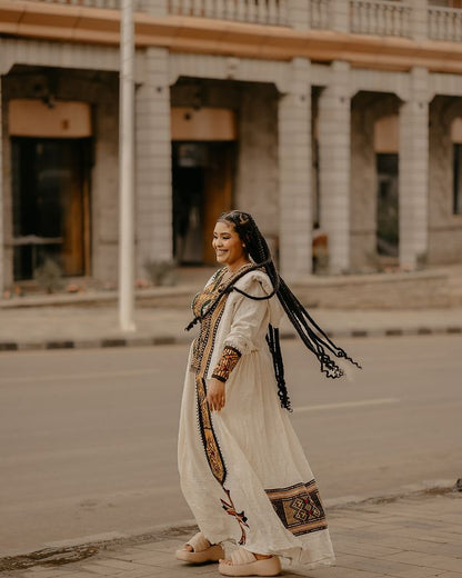 Vibrant Cultural Habesha Dress Ethiopian Traditional Dress Stunning Habesha Kemis