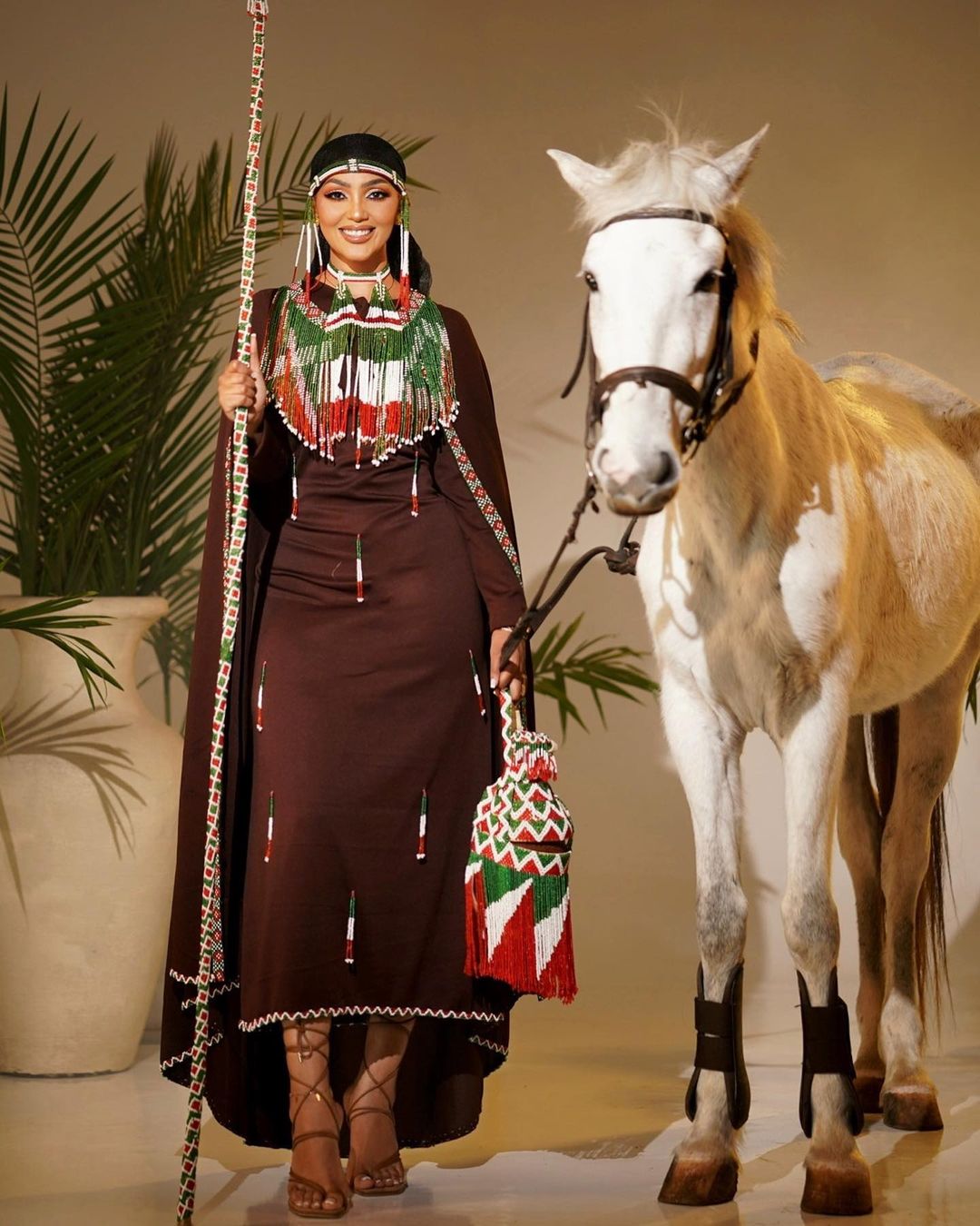 Elegant Brown Oromo Dress