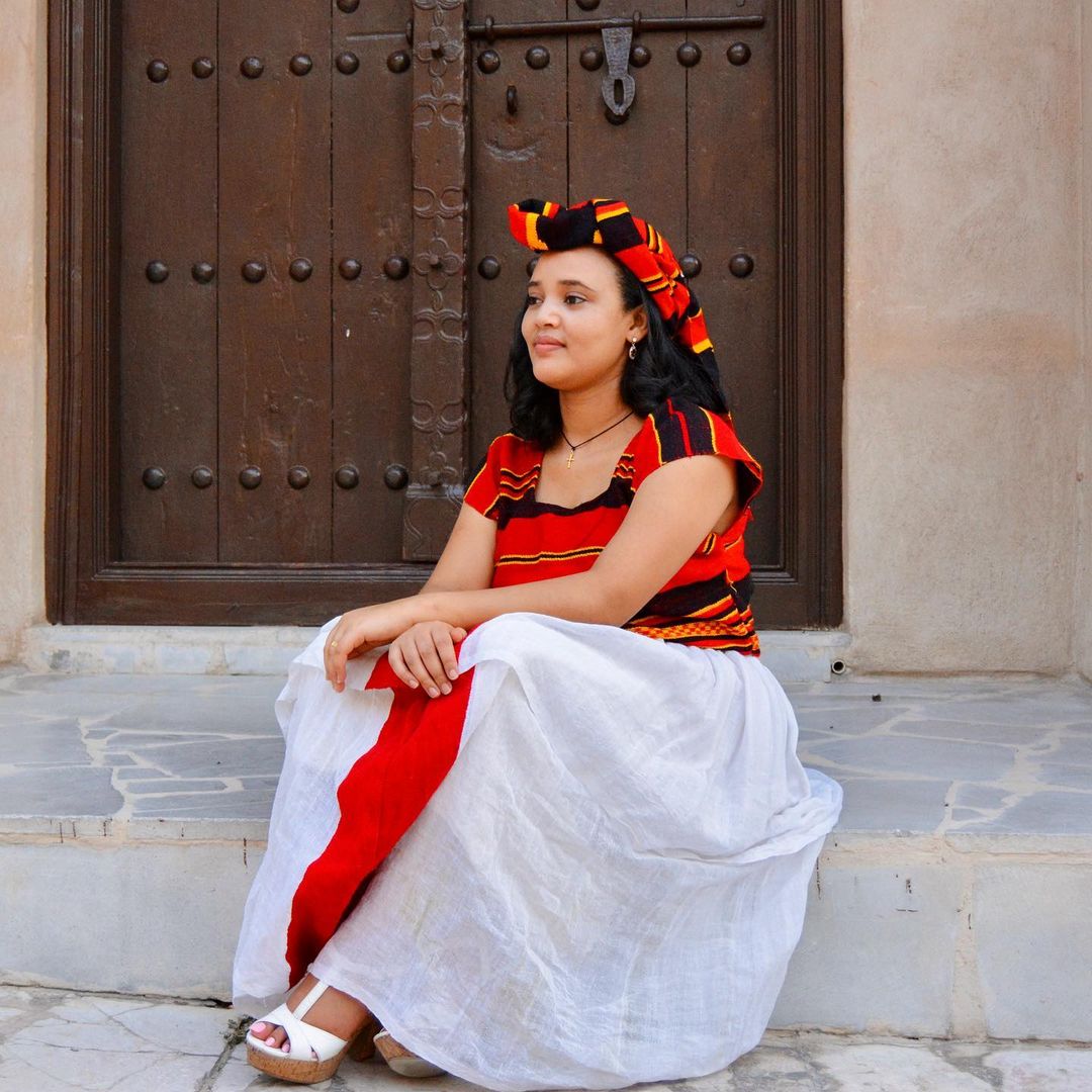 Vibrant Wolayita Cultural Dress Traditional Ethiopian Outfit with Stunning Colors Ethiopian Dress