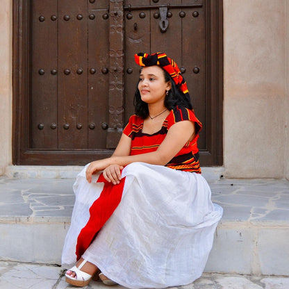 Vibrant Wolayita Cultural Dress Traditional Ethiopian Outfit with Stunning Colors Ethiopian Dress
