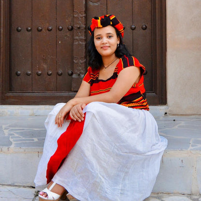 Vibrant Wolayita Cultural Dress Traditional Ethiopian Outfit with Stunning Colors Ethiopian Dress