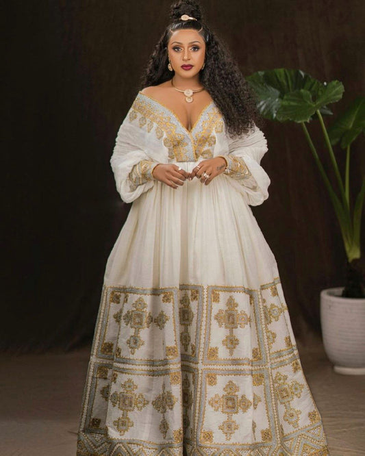 Marvelous Handmade Traditional Habesha Dress