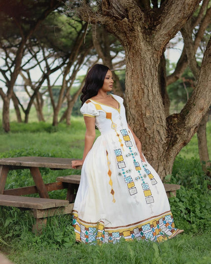 Dazzling Appearance with Ethiopian Traditional Dress