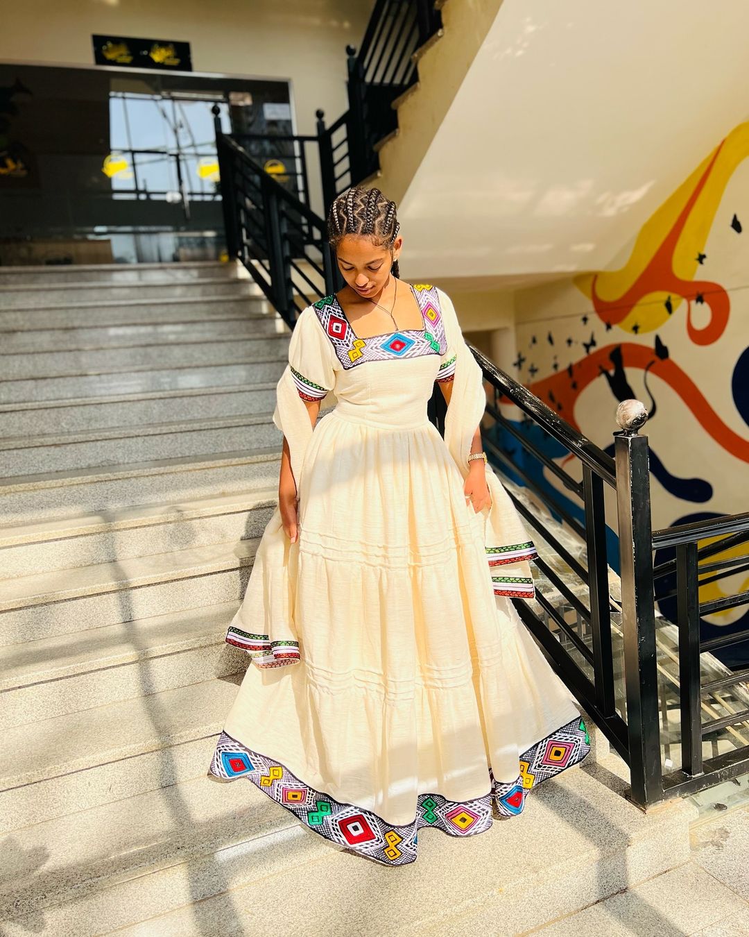 Festive Look in Ethiopian Traditional Dress