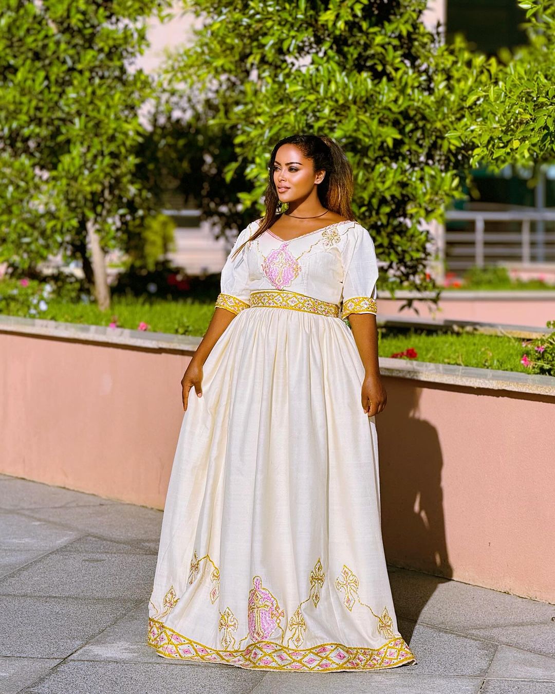 Beautifully Designed Ethiopian Traditional Dress