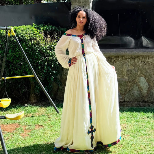 Elegance in Simple Traditional Ethiopian Dress