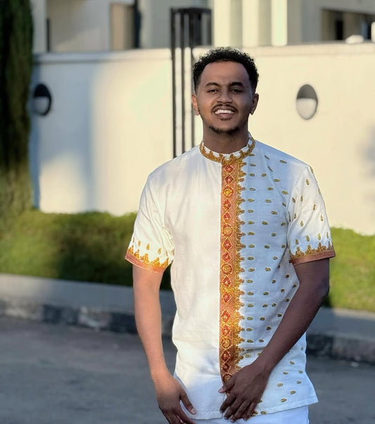 Dignified Golden Habesha Shirt