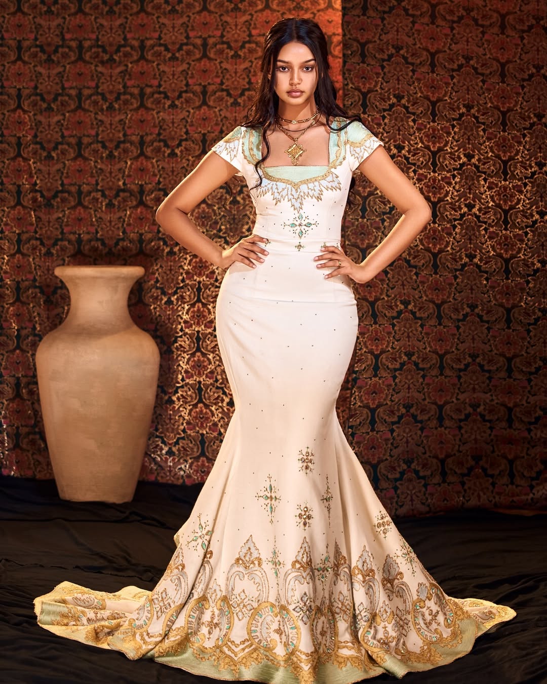 Elegant Ethiopian Habesha Kemis Modern Mermaid Design Exclusive Design