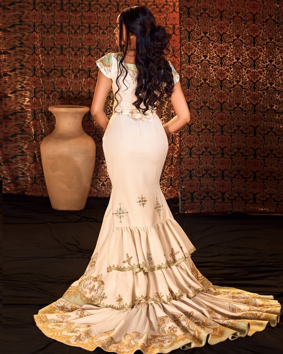 Elegant Ethiopian Habesha Kemis Modern Mermaid Design Exclusive Design