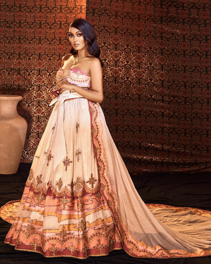 Elegant Ethiopian Wedding Dress Handknitted Majestic Habesha Kemis Gown