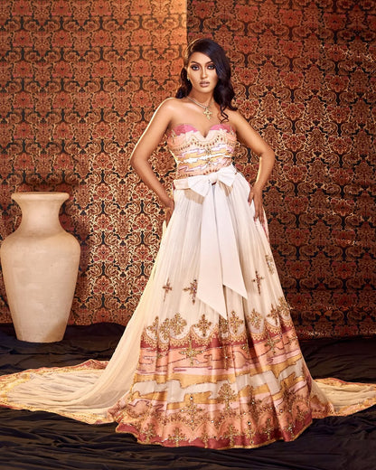 Elegant Ethiopian Wedding Dress Handknitted Majestic Habesha Kemis Gown