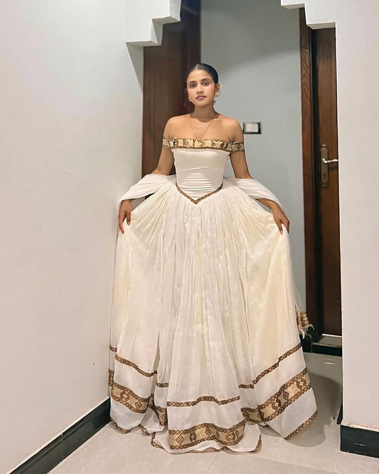Modern Chic Habesha Kemis Simple Yet Stunningly Ethiopian Dress