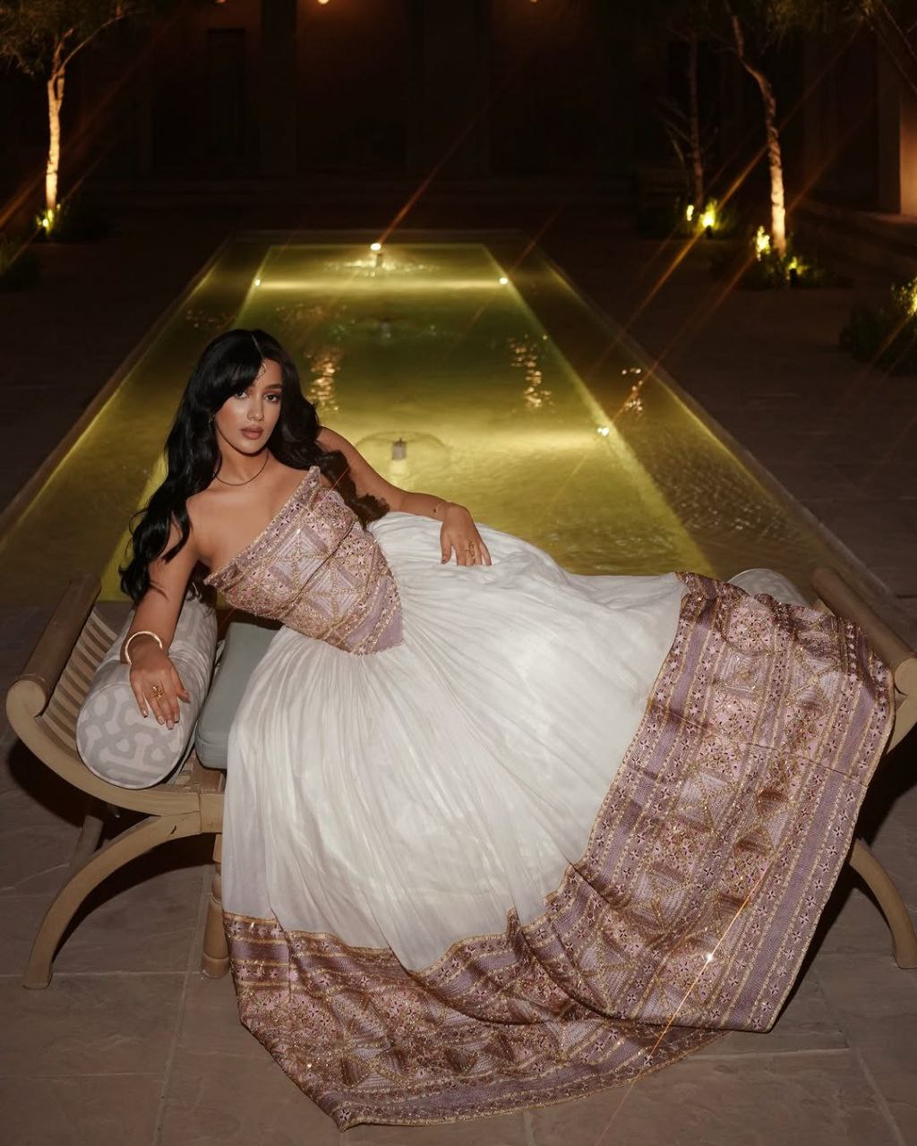 Soft Elegance in Every Thread: Lavender Habesha Kemis with Flattering V-Waist
