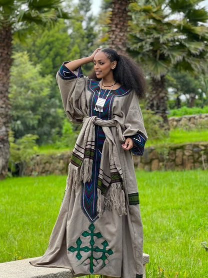 Traditional Ethiopian Dress With Cultural Essence Habesha Dress Elegant Habesha Kemis 0019