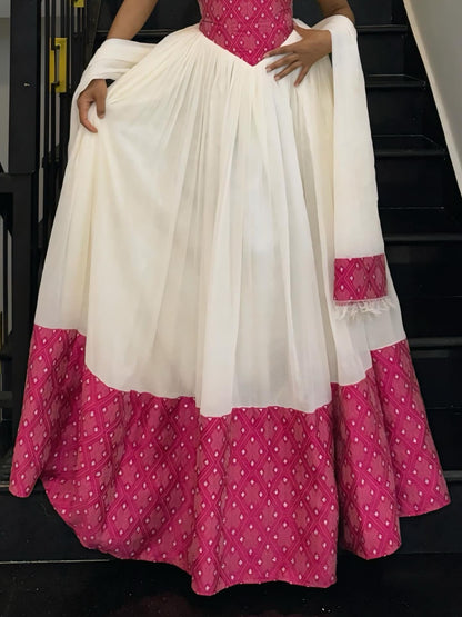 Off-Shoulder Habesha Dress with Red Hem V-Neckline Habesha Kemis  Ethiopian Traditional Dress 769