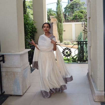 Charming Handwoven Habesha Kemis Timeless Habesha Dress Heritage Inspired Traditional Ethiopian Dress Design 812