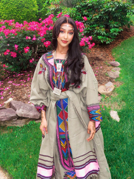 Colorful Raya Traditional Kemis Habesha Kemis Online