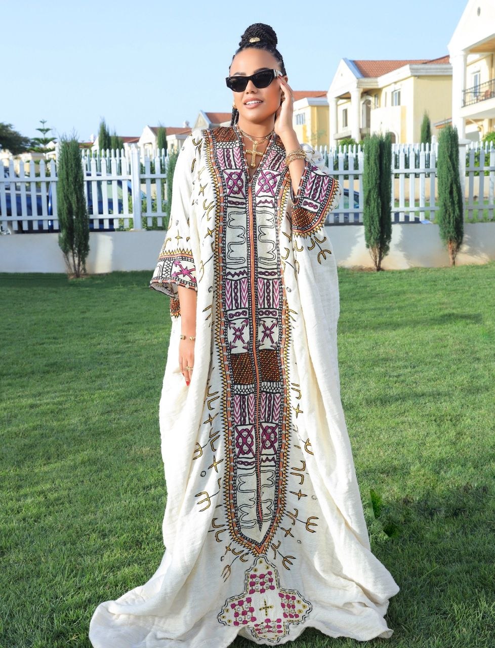 Kaftan Habesha Dress Traditional Ethiopian Clothing & Eritrean Dress
