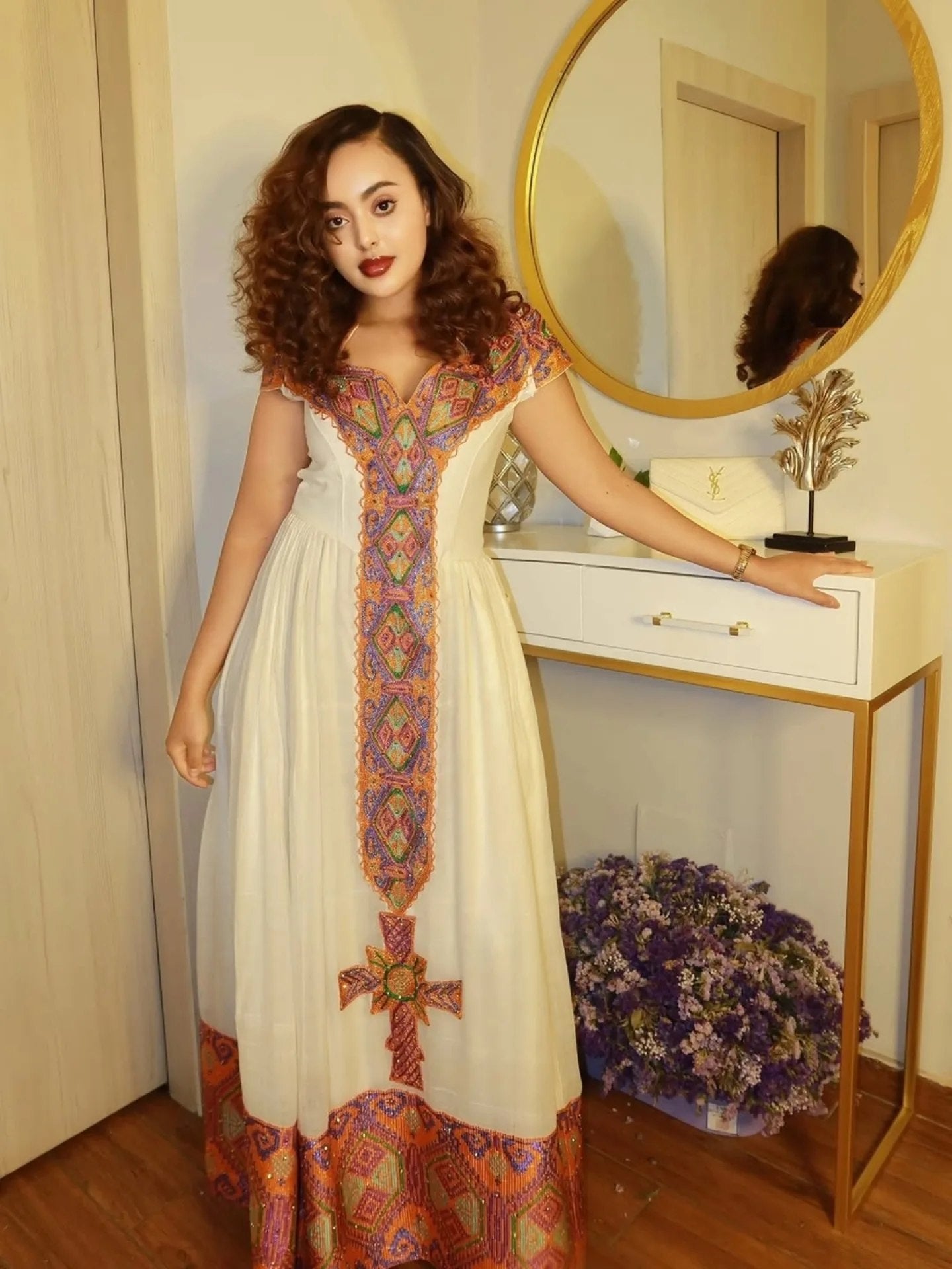 Luxury Habesha Kemis Handwoven Ethiopian Traditional Dress Online