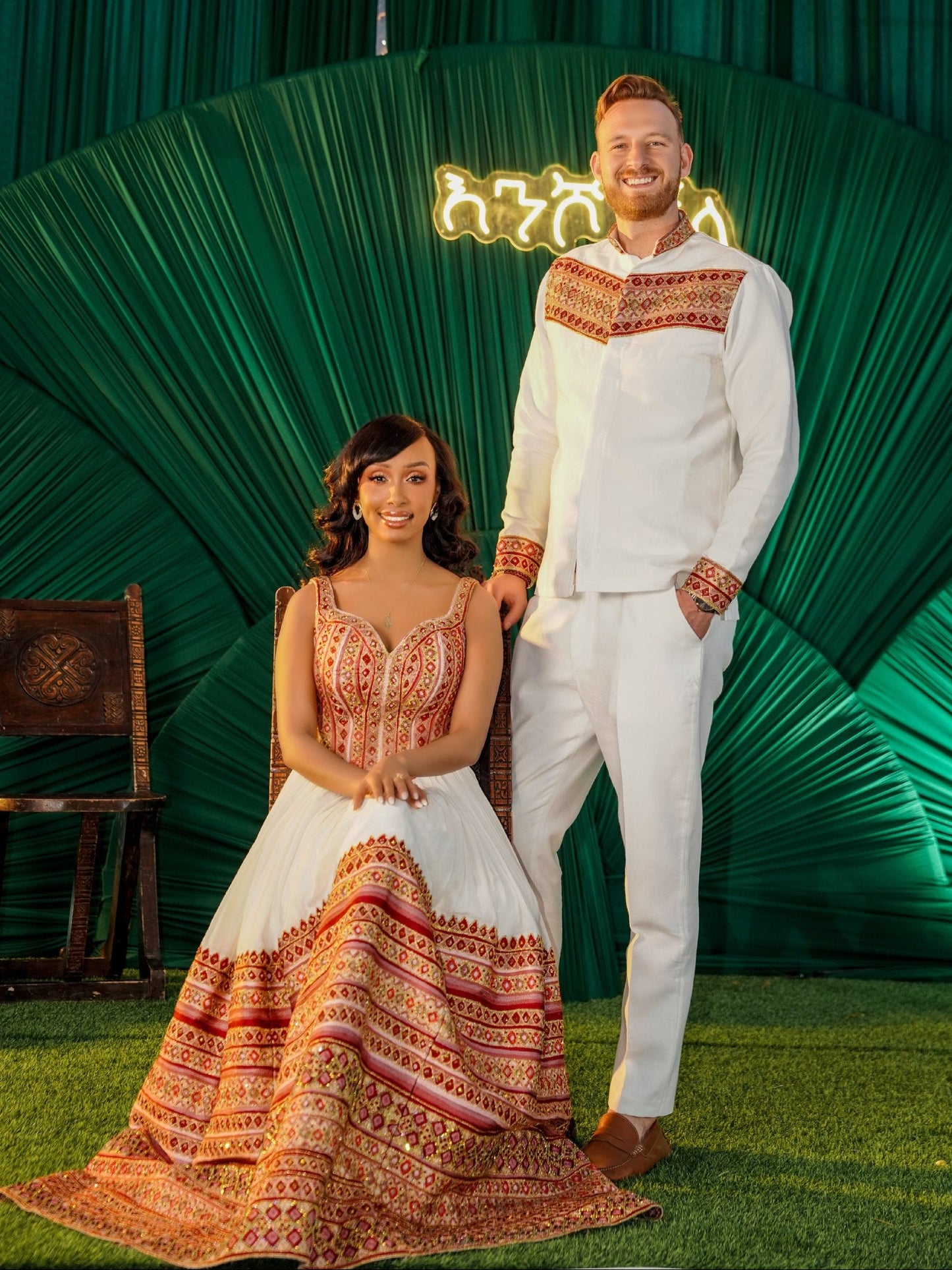 Luxury Ethiopian Wedding Outfits Premium Habesha Couple Clothing Online
