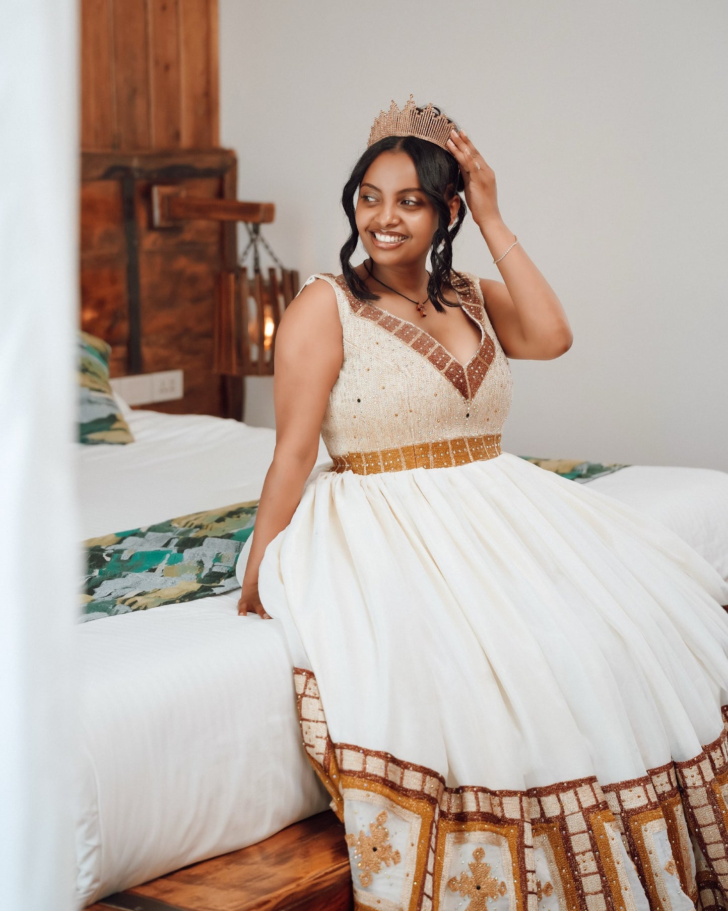 Luxury Ethiopian Clothing for Brides Authentic Traditional Ethiopian Wedding Dress Collection 973