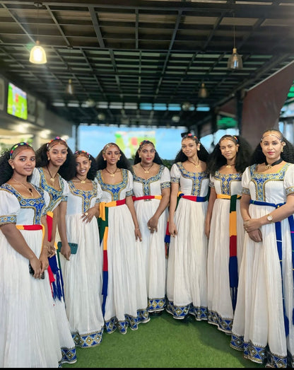 Handwoven Heritage Women's Attire Ethiopian Clothing For Cultural Celebration And Ashenda 975