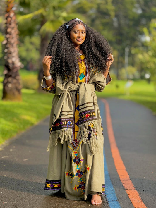 Unique Earth-Tone Habesha Dress Collection Premium Ethiopian Clothing 