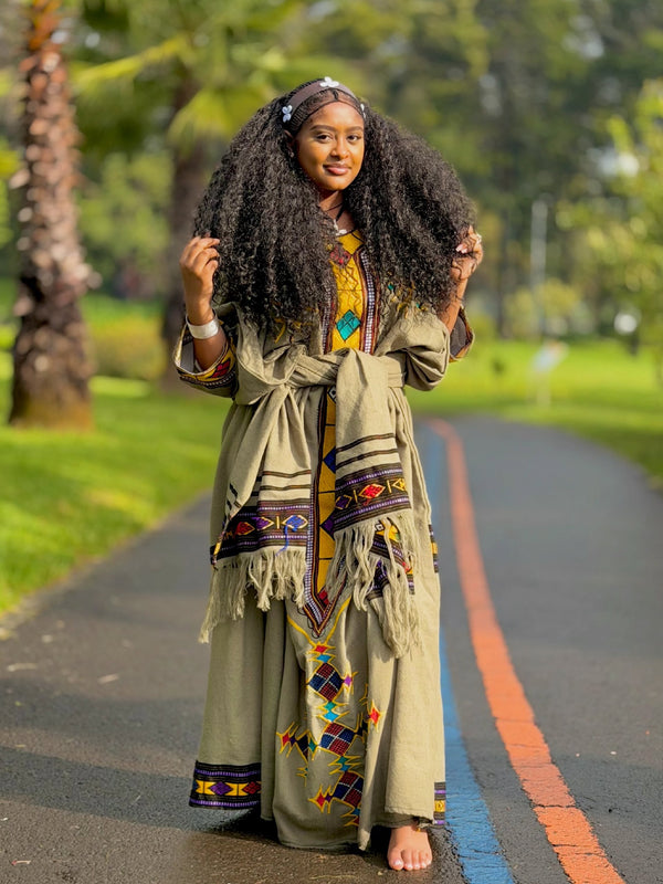 Unique Earth-Tone Habesha Dress Collection Premium Ethiopian Clothing 