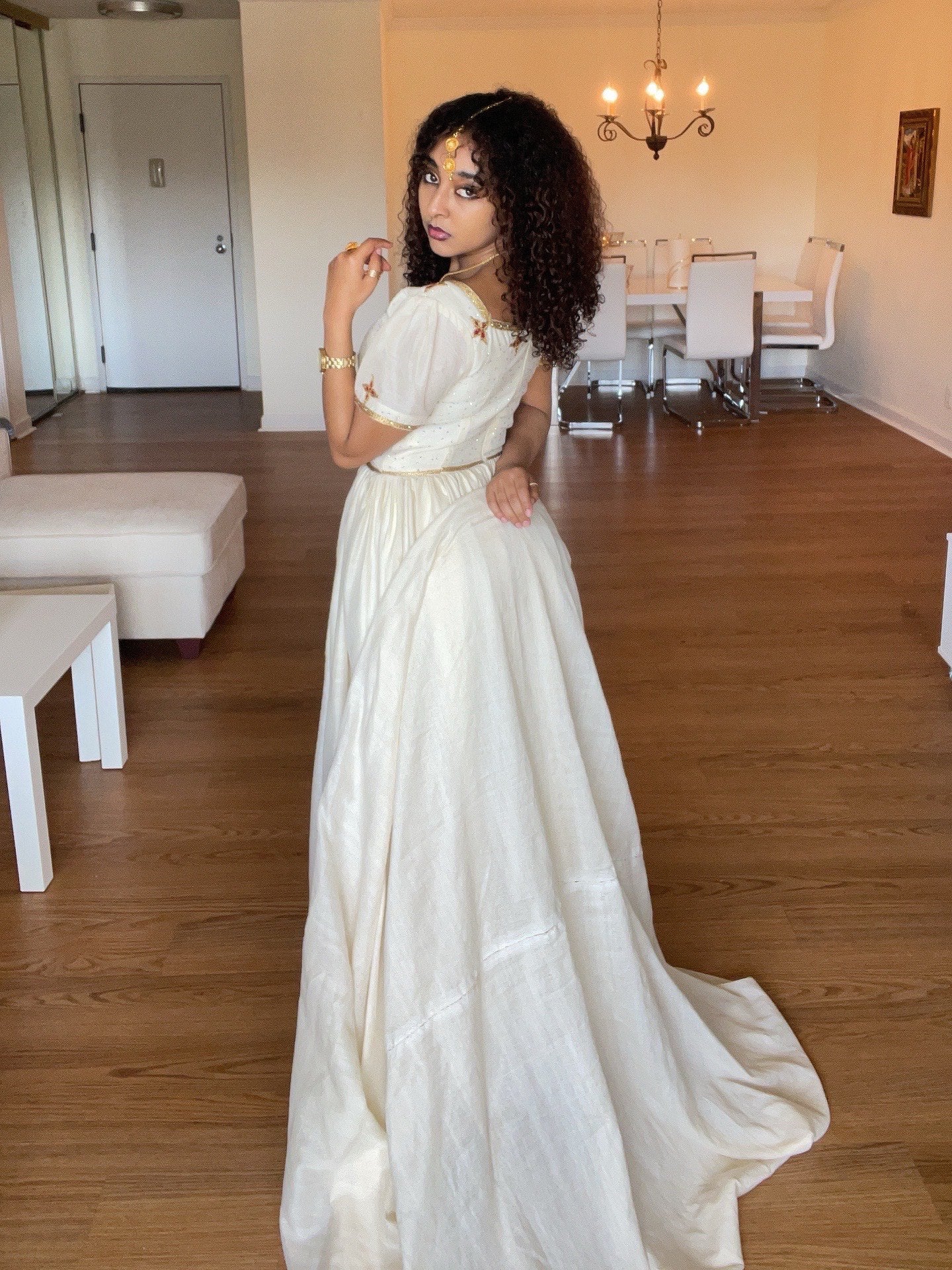 Classic Habesha Kemis Ethiopian Traditional Dress & Eritrean Dress Timeless Habesha Dress 162