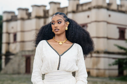 Authentic Habesha Dress Handwoven Habesha Kemis Ethiopian traditional Dress Style 142
