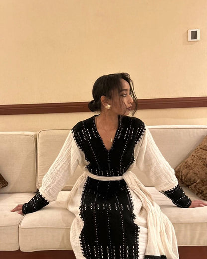 Handwoven Habesha Kemis Ethiopian Traditional Clothing Timeless Habesha Dress 155