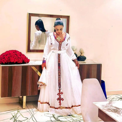 Traditional Ethiopian Dress Elegant Habesha Cloth & Authentic Ethiopian Clothing