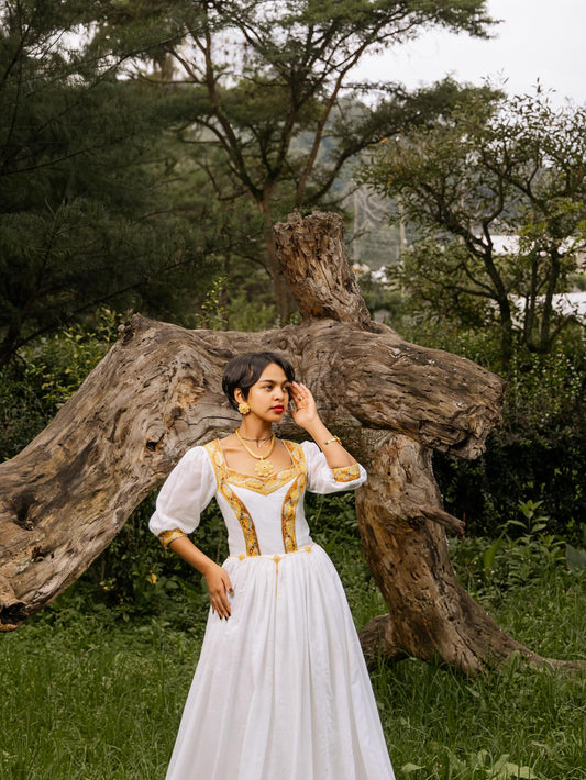 Luxury Habesha Dress for Women Handcrafted Ethiopian Kemis | Cultural Elegance