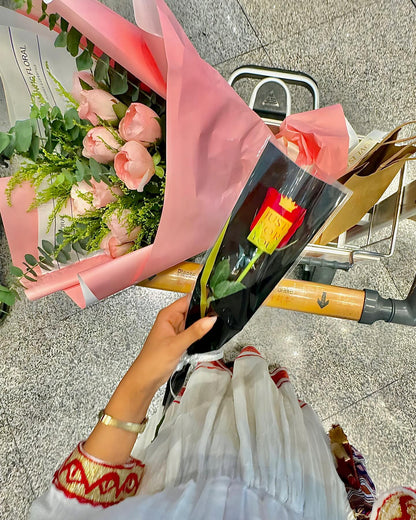 Red Woven Habesha Dress Authentic Habesha Kemis Handwoven Ethiopian Traditional Dress 262