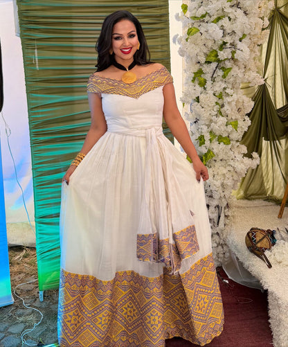Authentic Habesha Dress Beautiful Ethiopian Dress for Cultural & Modern Fashion
