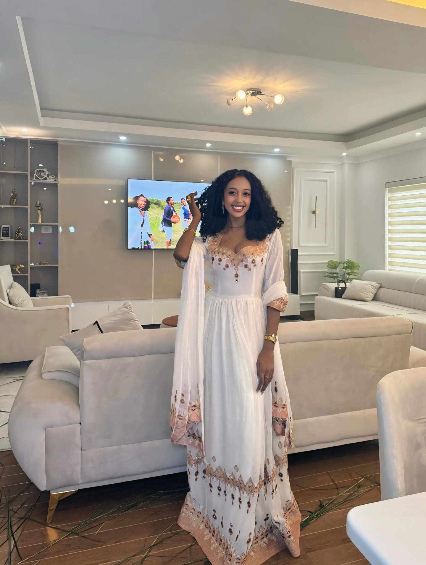 Ethiopian/Eritrean Traditional Dress Graceful Habesha Kemis High Quality Traditional Habesha Dress Online 278