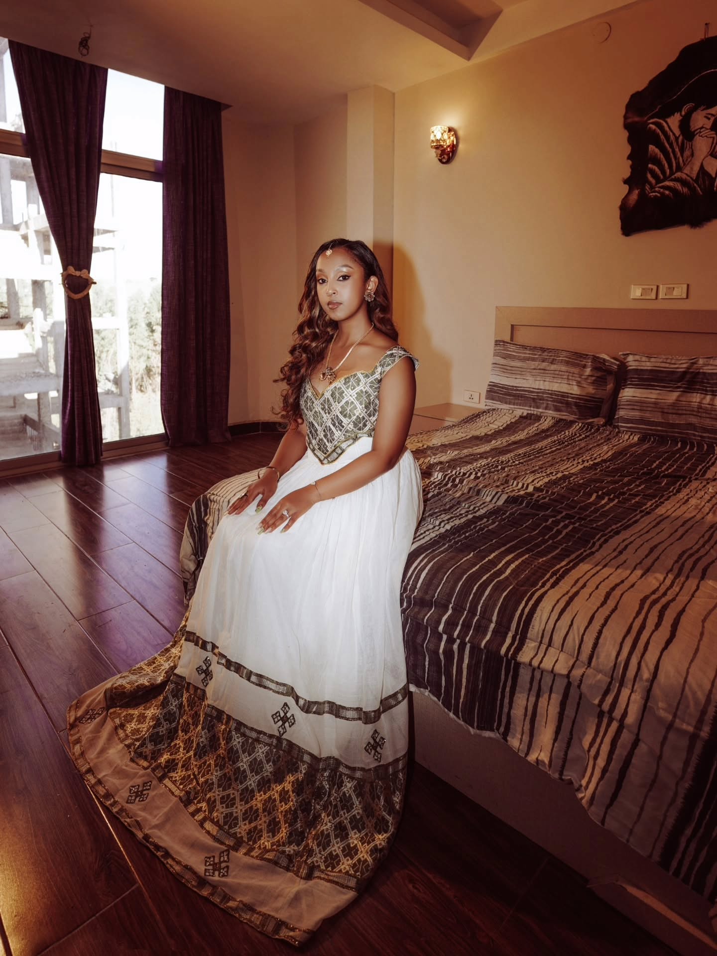 Habesha Dress Ethiopian Traditional Dress Sleeveless Habesha Kemis For Occasions 281