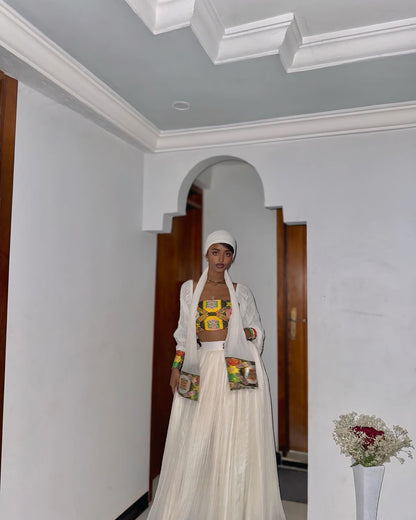 Authentic Ethiopian Traditional Dress Handcrafted Habesha Kemis Habesha Dress For Event 295