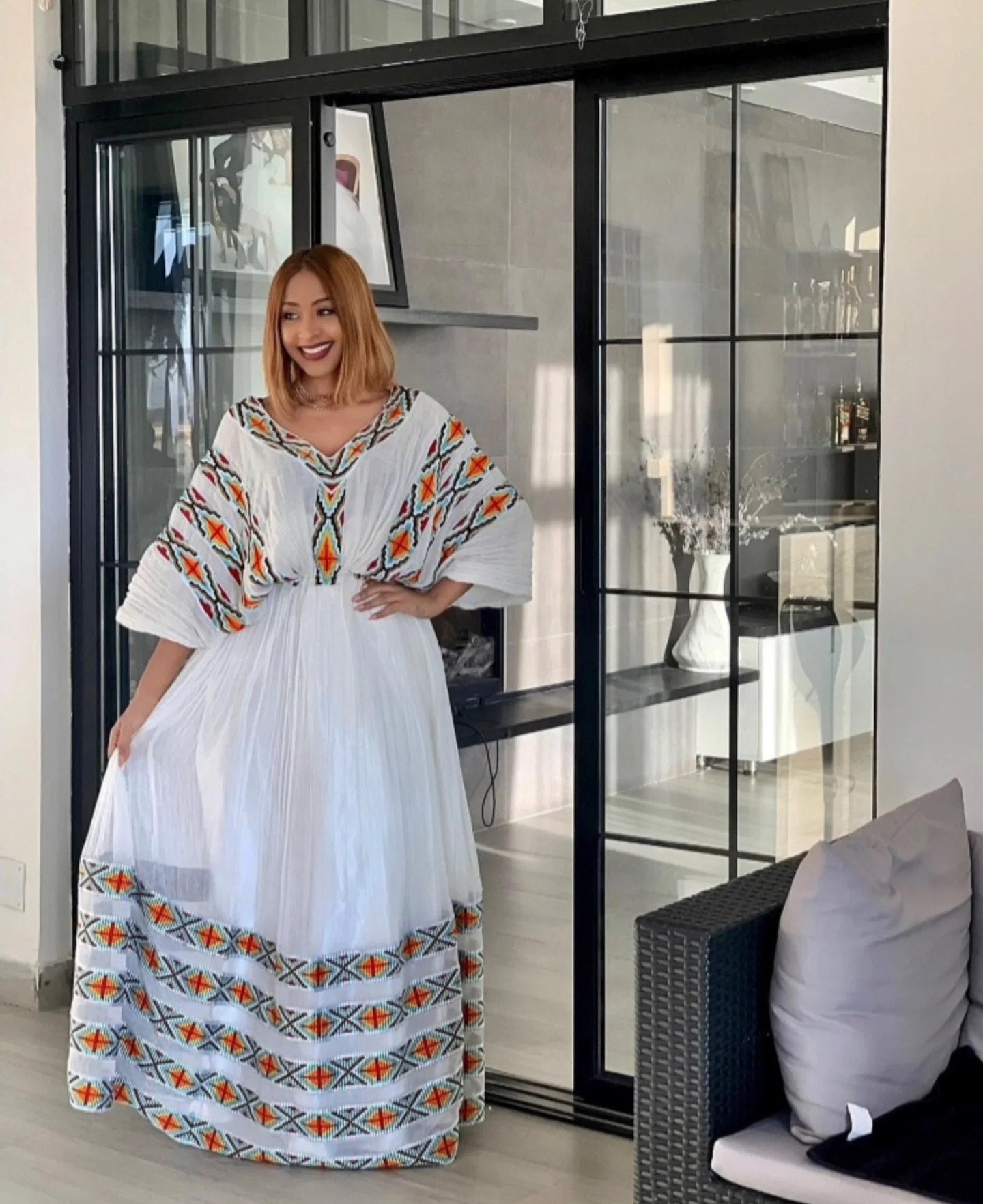 Graceful Habesha Dress Traditional Ethiopian Dress Habesha Kemis Details 298