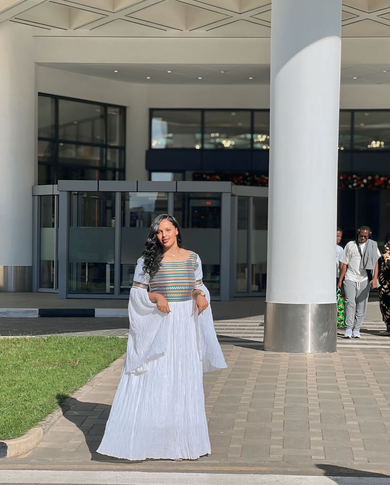 Stripped Habesha Kemis Festive Ethiopian Dress Multicolor Habesha Kemis 315