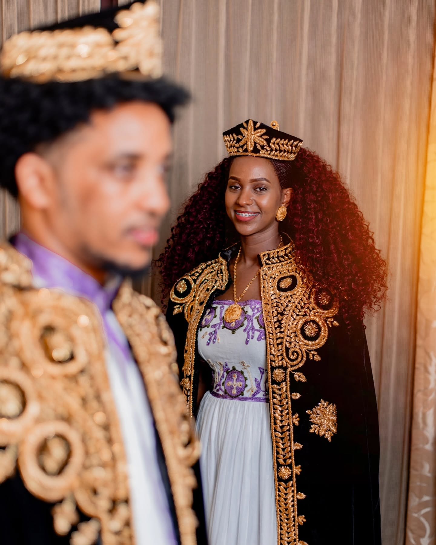 Matching Habesha Kemis & Men’s Outfit Traditional Ethiopian Style Cultural Couple Set 325