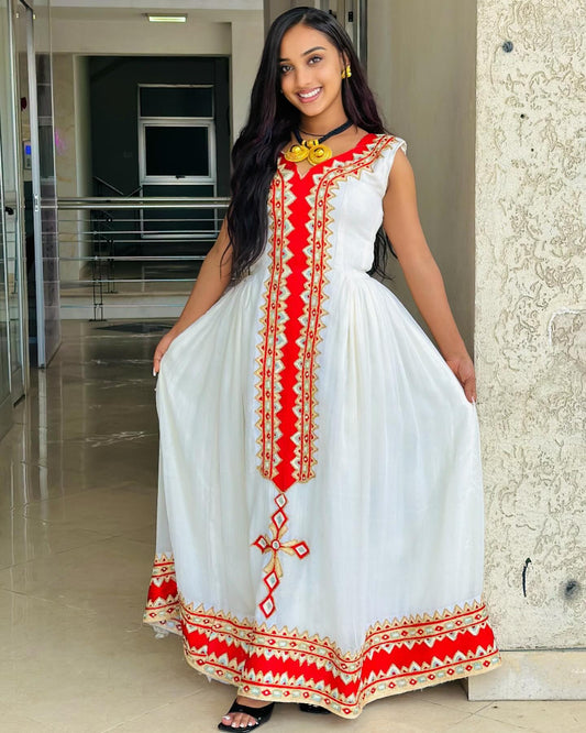 Habesha kemis heritage grace distinctive habesha dress in Ethiopian clothing style