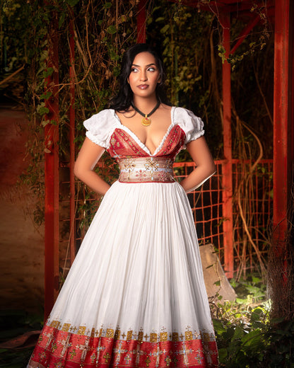 Ethiopian Traditional Dress For Wedding Vibrant Habesha Dress Traditional Ethiopian Wedding Dress 339