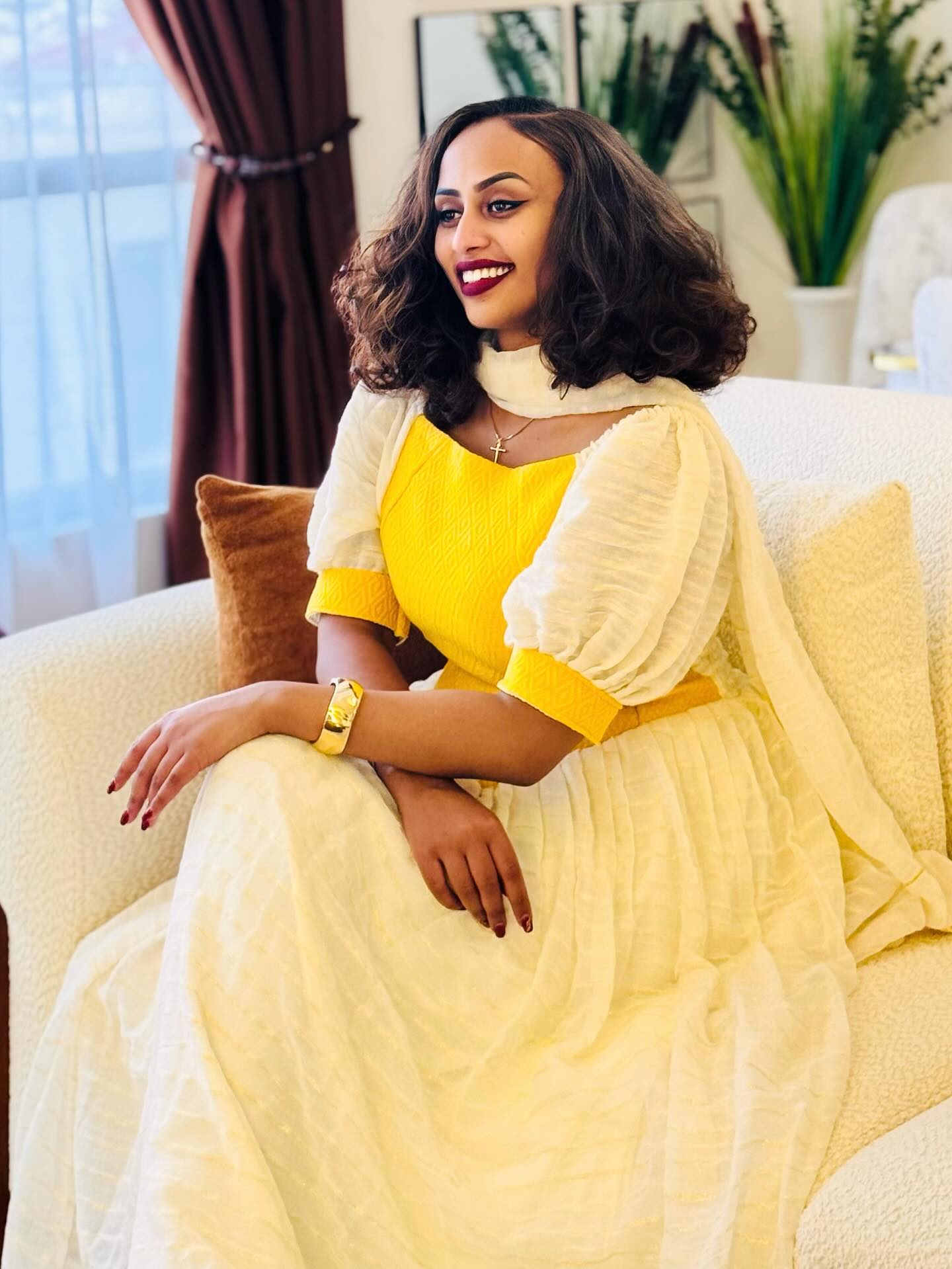 Stunning Habesha Kemis Traditional Ethiopian Dress Simple Design Habesha Dress 346