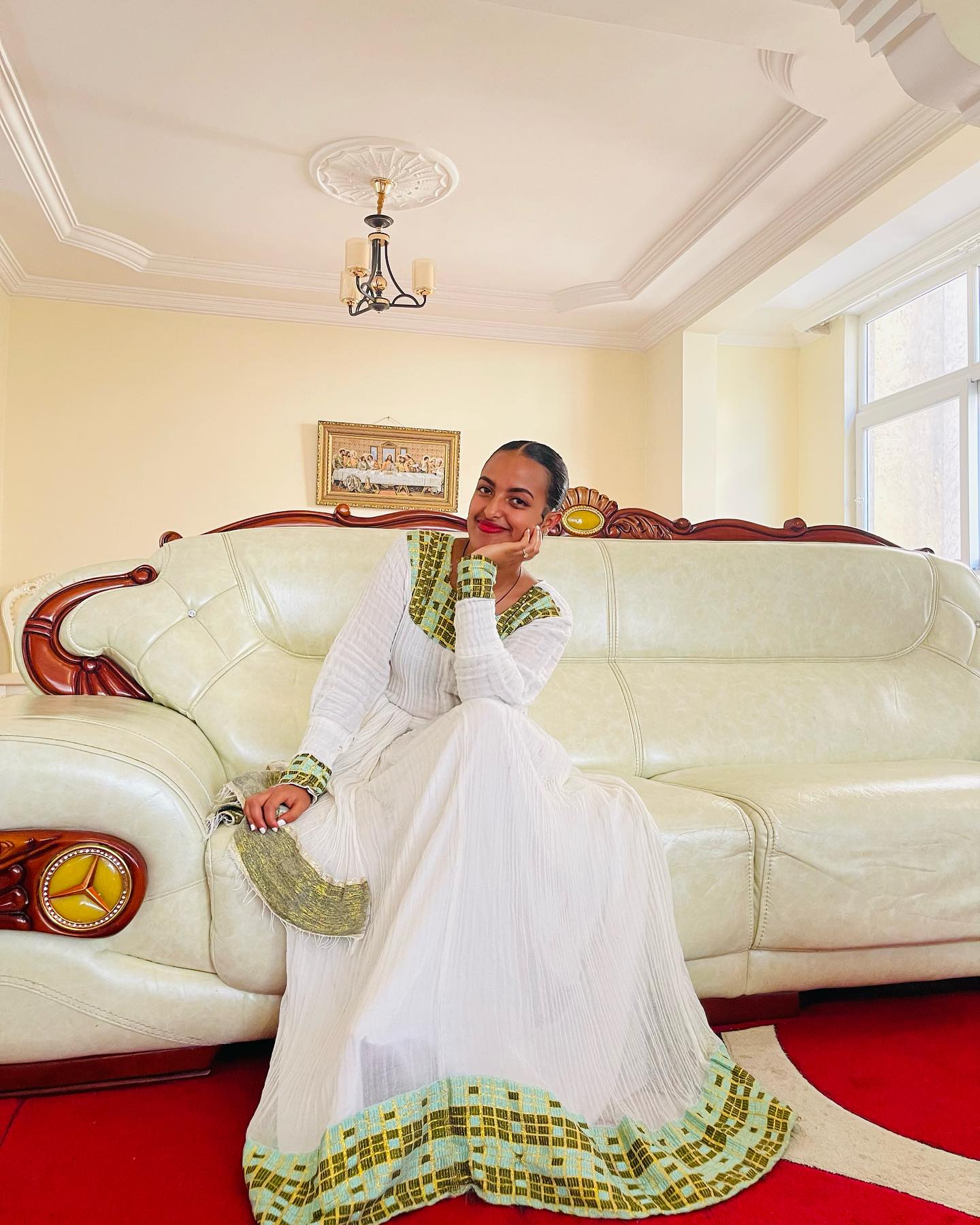 Habesha Kemis Elegant Habesha Dress in Traditional Ethiopian Clothing Style