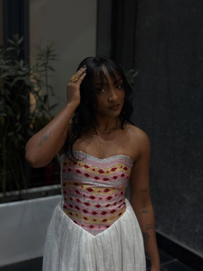 Habesha Kemis Online Strapless Habesha Dress Classic Traditional Ethiopian Dress 379